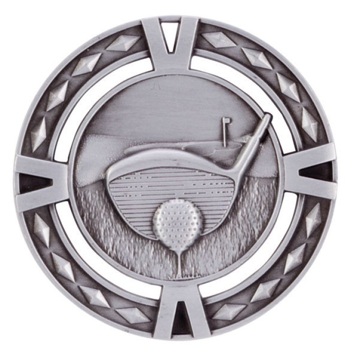 V-TECH GOLF MEDAL 60MM - GOLD, SILVER & BRONZE